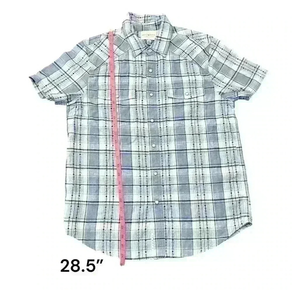 Lucky Brand Western Pearl Snap Button Down, Size S - Picture 6 of 6